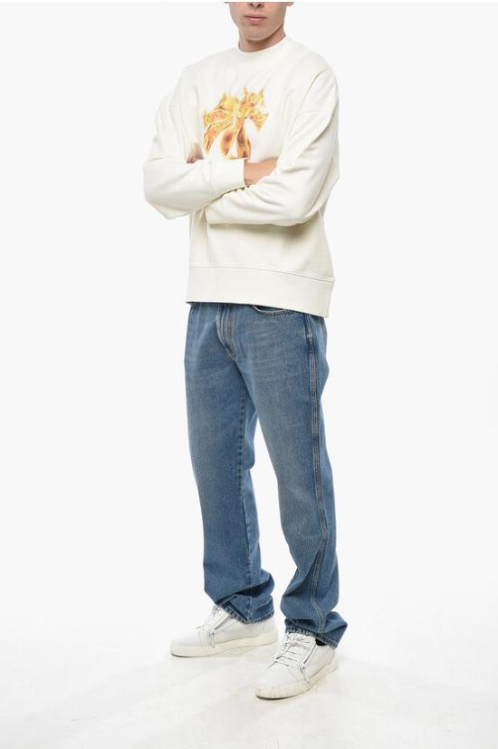  팜앤젤스 긴팔 티셔츠 PMBA026F24FLE010 0376 White - PALM ANGELS