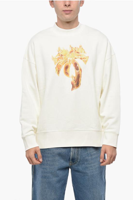  팜앤젤스 긴팔 티셔츠 PMBA026F24FLE010 0376 White