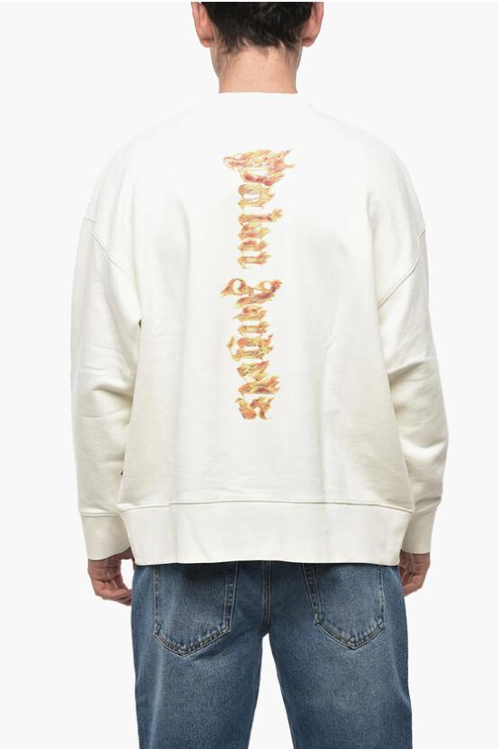  팜앤젤스 긴팔 티셔츠 PMBA026F24FLE010 0376 White - PALM ANGELS