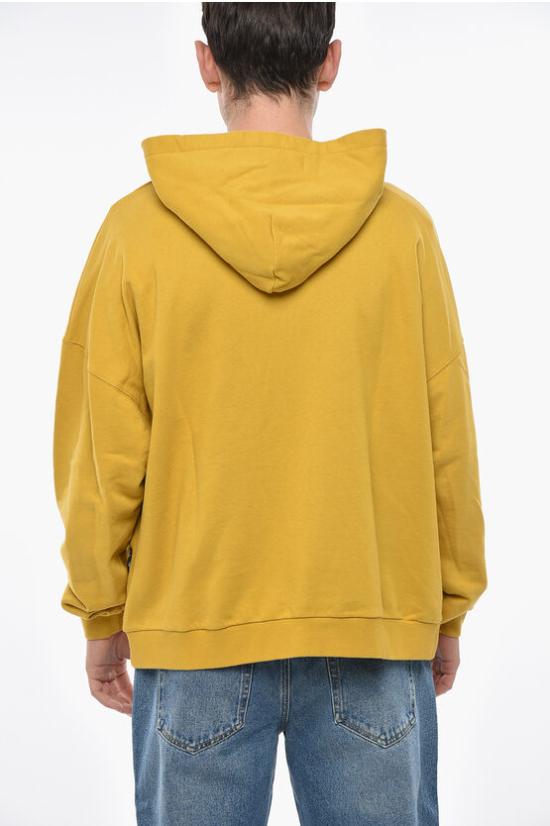  팜앤젤스 후드 티셔츠 PMBB155F24FLE001 1632 Yellow - PALM ANGELS