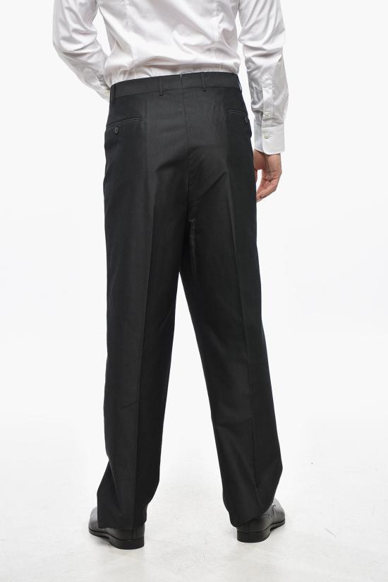  꼬르넬리아니 스트레이트 팬츠 735810 2104361 021 Black - CORNELIANI