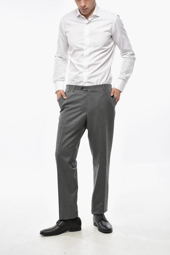  꼬르넬리아니 스트레이트 팬츠 845252 9818111 016 Gray - CORNELIANI