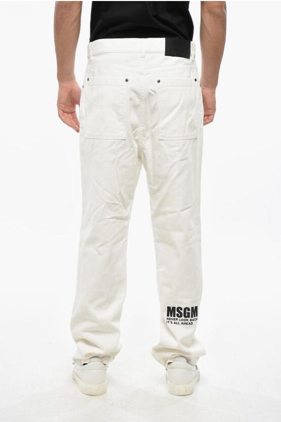  엠에스지엠 데님 팬츠 3440MP52T 237289 02 White - MSGM