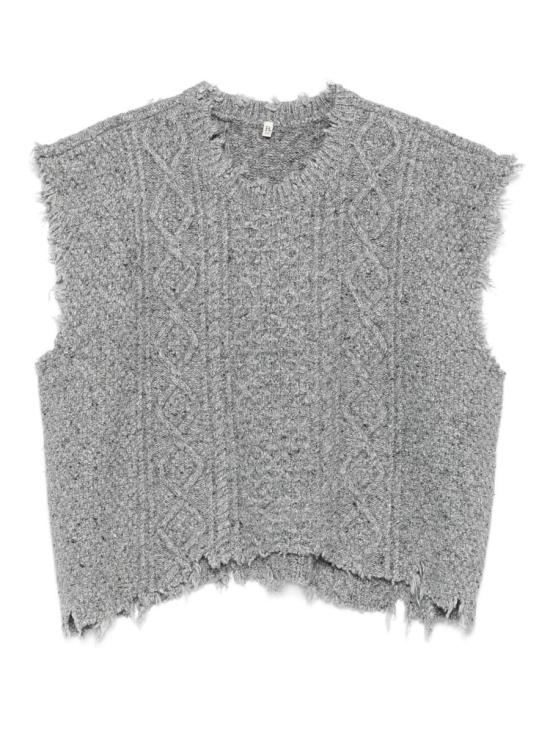 25FW 알13 탑 R13WY228Y208A 62012 Y208A HEATHER GREY TWEED