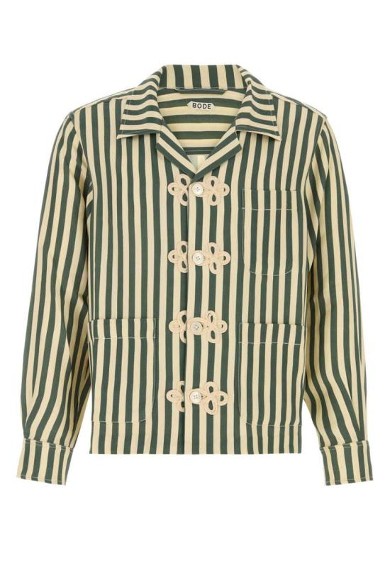 25SS 보디 긴팔 셔츠 MRS25SH014 GRCRM STRIPPED