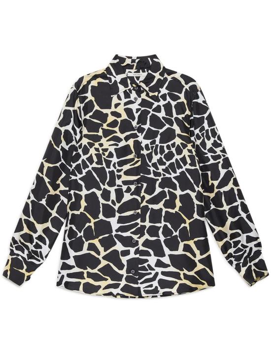 25FW 말리파르미 블라우스 JM2144 31031 A7093 GIALLO NERO Yellow