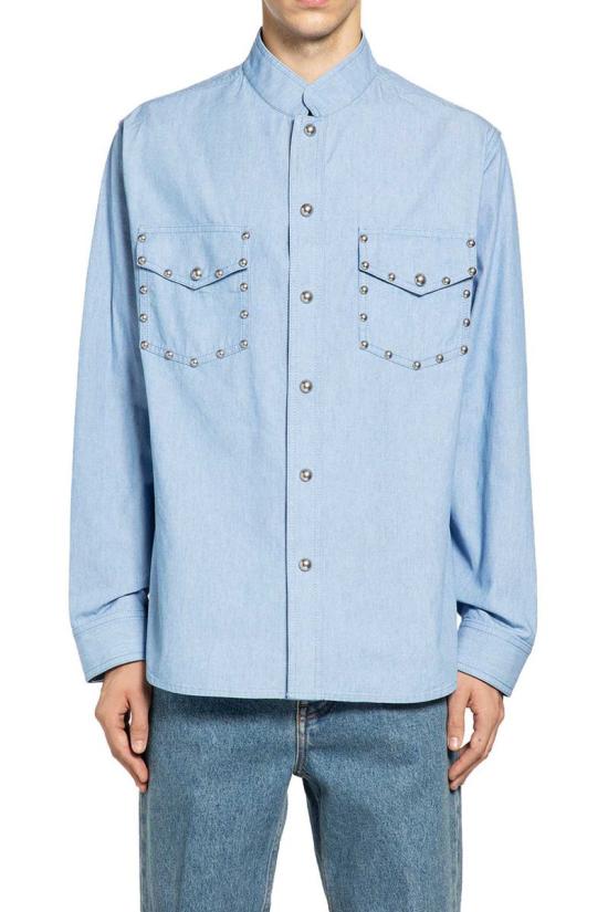 25FW 발렌티노 가라바니 긴팔 셔츠 7V3DB03SAY3 508 BLUE