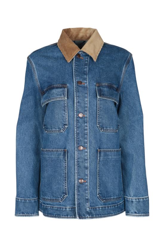 25FW 로로피아나 수트 자켓 FAQ2972 W1EN LIGHT BLUE WASH