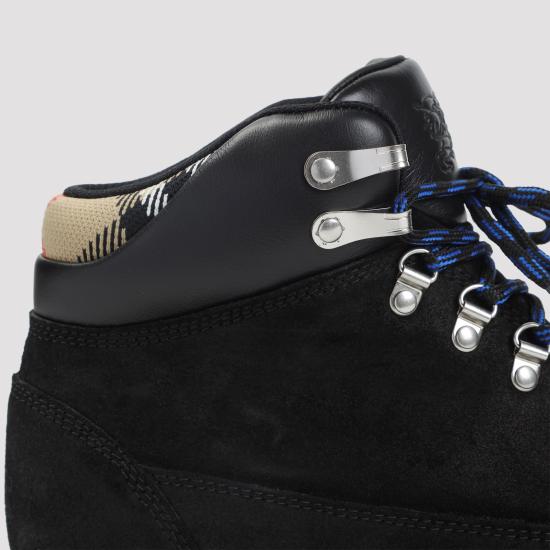 25FW 버버리 스웨이드 무어 하이킹 부츠 8111674 A1189 BLACK - BURBERRY
