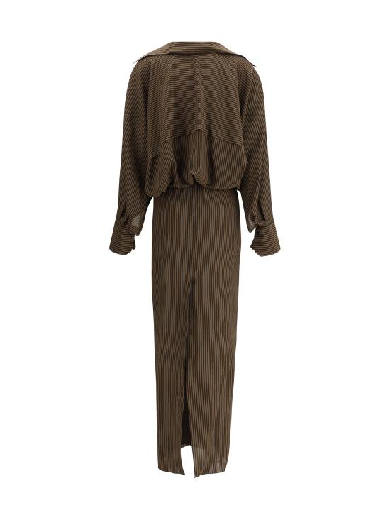 25FW 페타르 페트로브 롱 스커트 F25TD2 BROWNBLACK MULTICOLOUR - PETAR PETROV