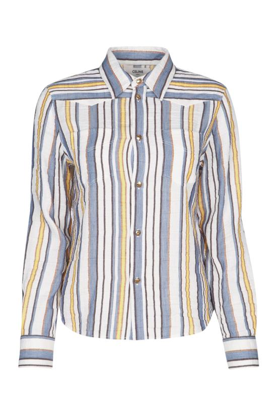 25FW 셀린느 셔츠 RC06H0855 GAS3 CHALKYELLOWBLUE