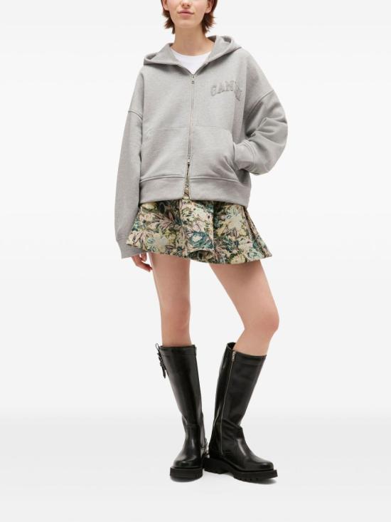 25FW 가니 후드 티셔츠 T4328 921 Grey - GANNI