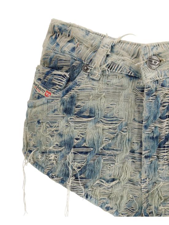 25FW 디젤 숏팬츠 A213470CEBI 01 LIGHT BLUE - DIESEL