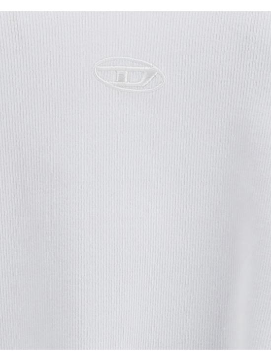 25FW 디젤 반팔 티셔츠 A215730JEAI 100 WHITE - DIESEL