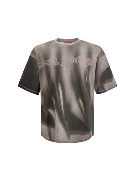 25FW 디젤 반팔 티셔츠 A216230BKBY 98BA GREY