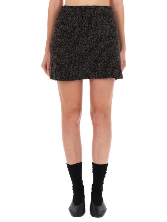 25FW 아워레가시 스커트 W4253SBT BEARTWISTMOULINEWOOL Black