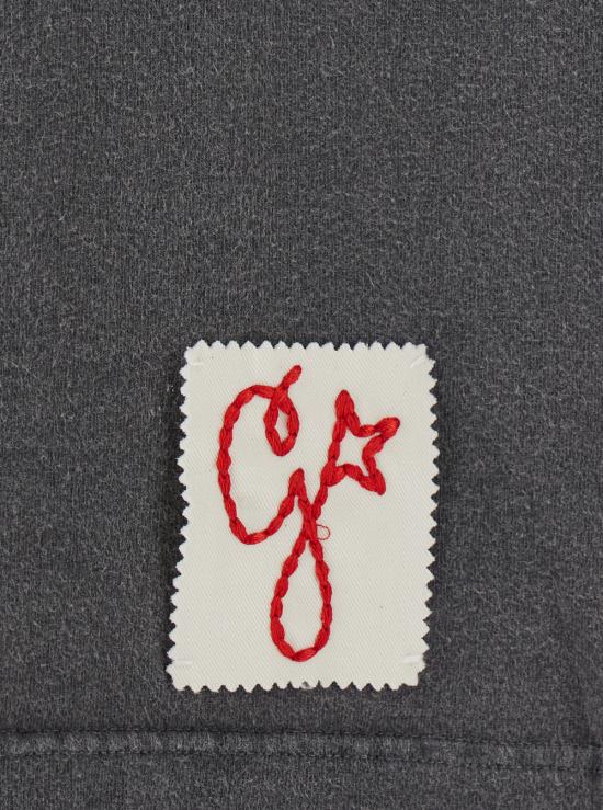 26SS 골든구스 골든 로고 프린트 반팔 티셔츠 GMP01220P00067160318 Grey - GOLDEN GOOSE