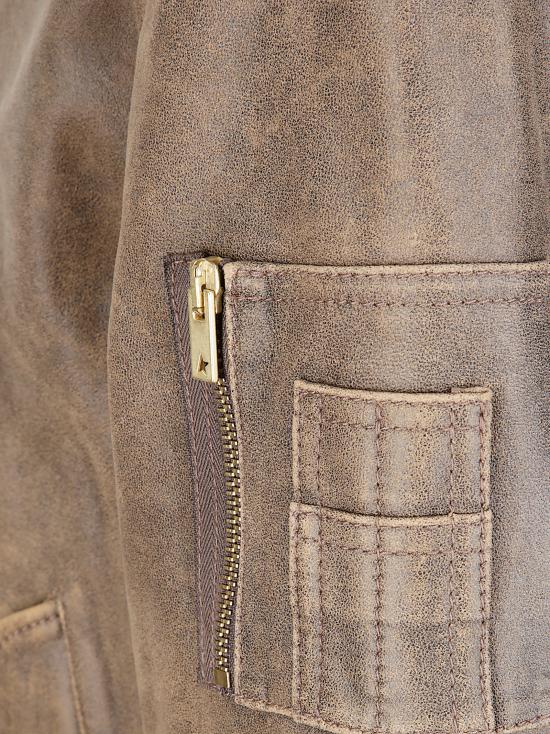 25FW 골든구스 가죽 자켓 GUP02489P002168 55260 FRENCH ROAST - GOLDEN GOOSE