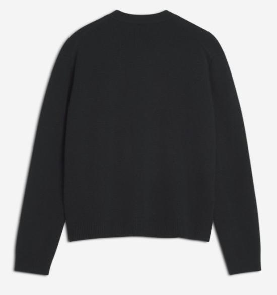 25FW 메종키츠네 폭스 헤드 인타르시아 메리노 가디건 PM00509KM0329 0391 BLACKMEDIUMGREYMELANGE - MAISON KITSUNE