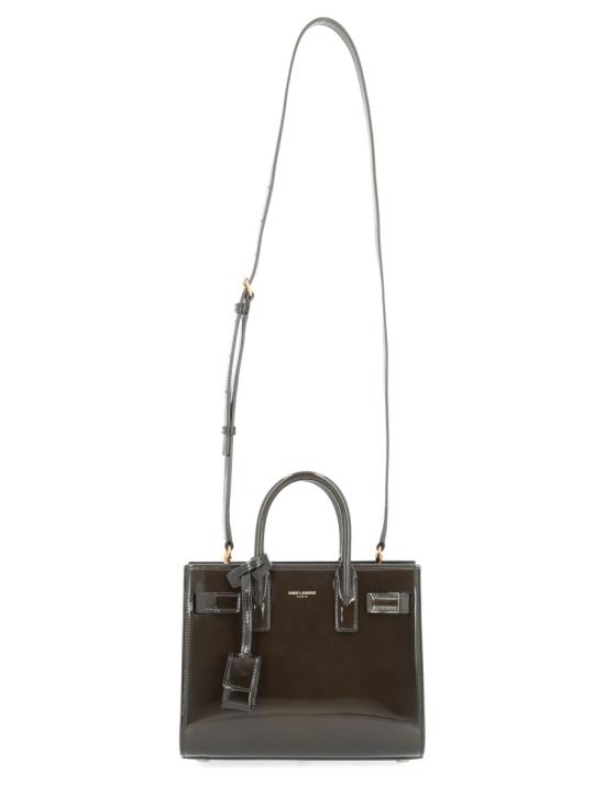 26FW 생로랑 삭 드 주르 나노 페이턴트 레더 마일드 398711 AAD163446 GREEN - SAINT LAURENT