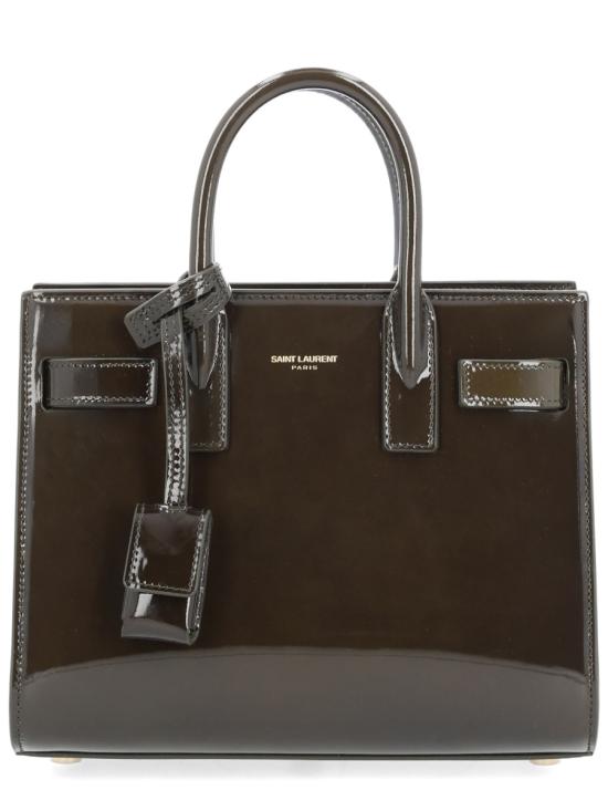 26FW 생로랑 삭 드 주르 나노 페이턴트 레더 마일드 398711 AAD163446 GREEN - SAINT LAURENT