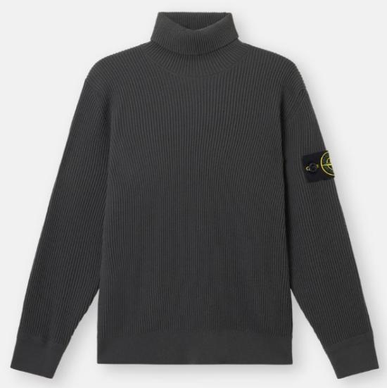 25FW 스톤 아일랜드 5100052 풀 립 RWS 울 터틀넥 스웨터  K2S155100052S00C2 V0062 LEADGREY