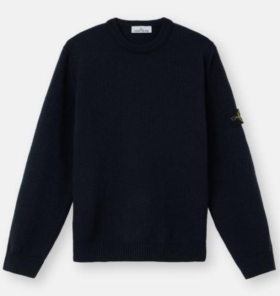 25FW 스톤 아일랜드 윈터 코튼 크루넥 점퍼  K2S155100049S00A2 V0020 NAVYBLUE