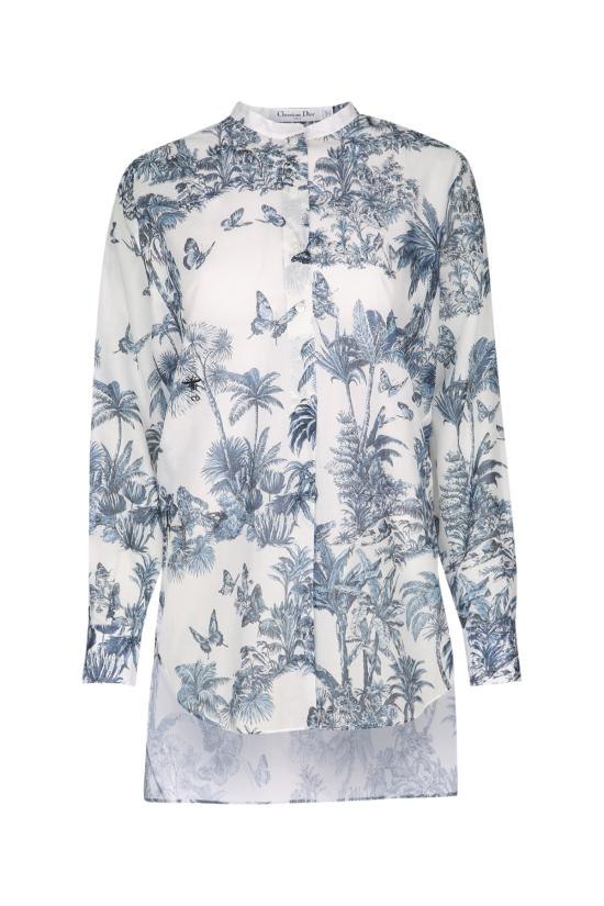 25FW 디올 블라우스 541B54A3A92 0860 WHITE