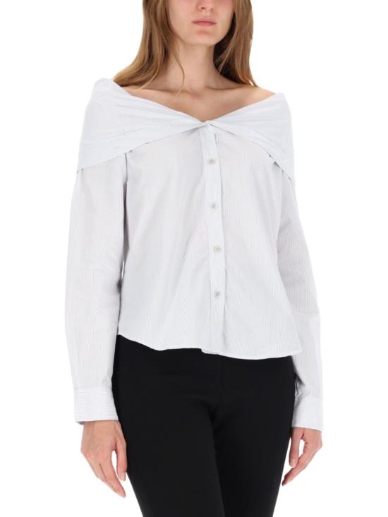 25FW 아워레가시 탑 W4252KD DINERPINSTRIPESUPERPOPLIN White - OUR LEGACY