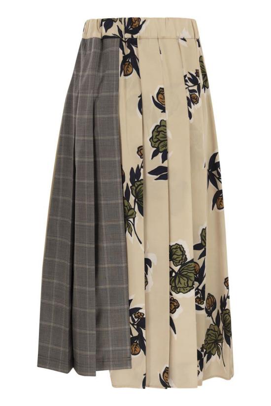 25FW 위켄드막스마라 ETRA 에트라 플리츠 롱스커트 2525106012600 001 Beige - WEEKEND MAX MARA