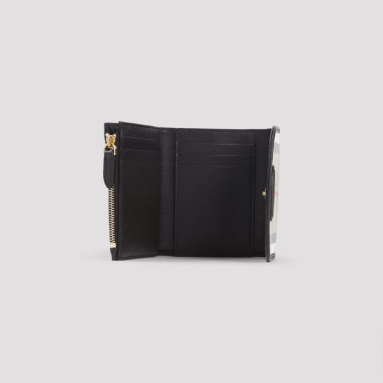 25FW 버버리 하이랜드 컴팩트 레더 월렛 8112281 9368 Beige - BURBERRY