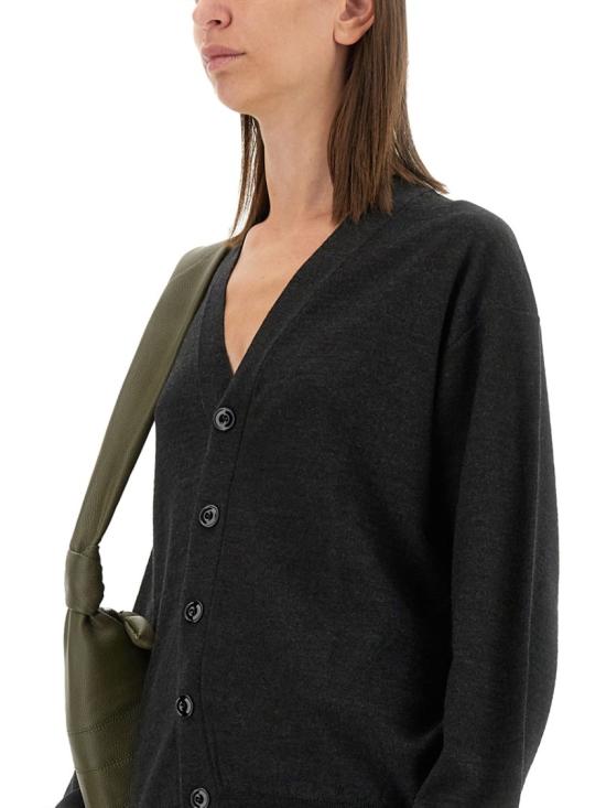 25FW 르메르 릴렉스드 트위스트 가디건 TO1082 LK087BK966 Black - LEMAIRE