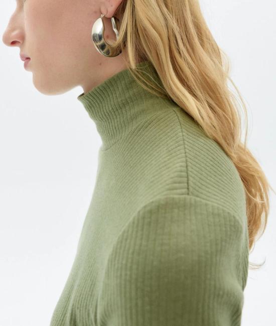  띵킹 뮤 터틀넥 씽킹 무 헴프 모크넥 탑 - THINKING MU