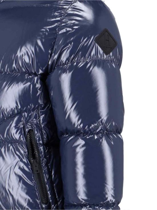 25FW 에르노 글로스 봄버 다운 숏패딩  PI001133U 12220Z9202 Blue - HERNO