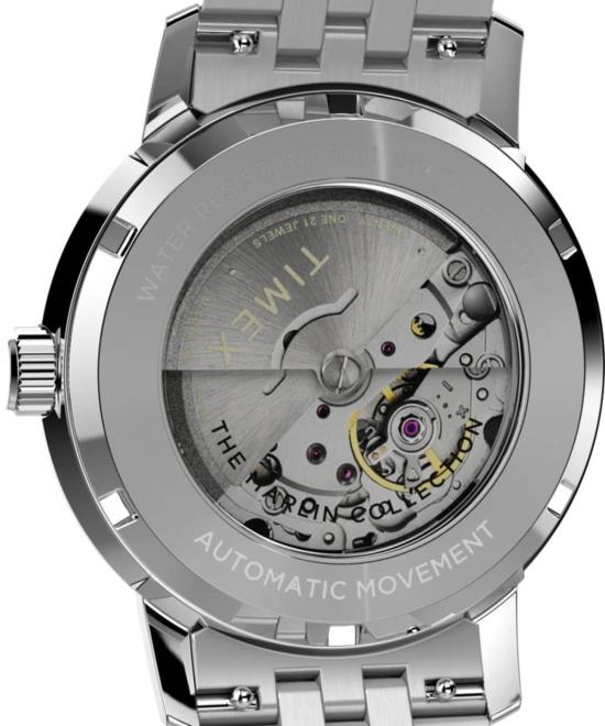  타이맥스 손목시계 Timex Marlin 오토매틱 40mm 가죽 스트랩 시계 - TIMEX