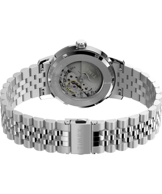  타이맥스 손목시계 Timex Marlin 오토매틱 40mm 가죽 스트랩 시계 - TIMEX