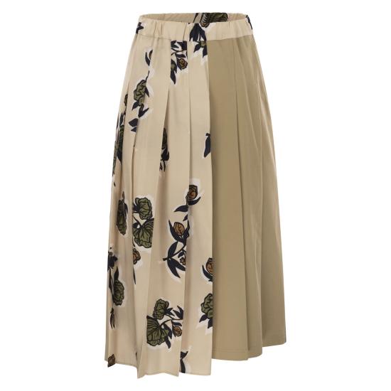 25FW 위켄드막스마라 ETRA 에트라 플리츠 롱스커트 2525106012600 BEIGE