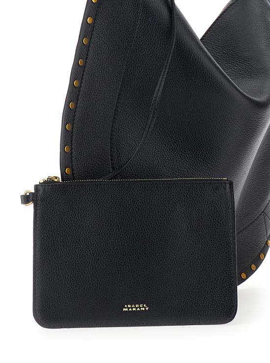 26SS 이자벨마랑 OSKAN 오스칸 문 숄더백 PP0200FAC3C22M01BK Black - ISABEL MARANT