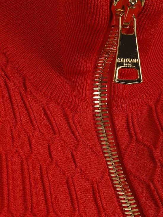 25FW 발망 민소매 티셔츠 FF0AB203KJ03 Red - BALMAIN