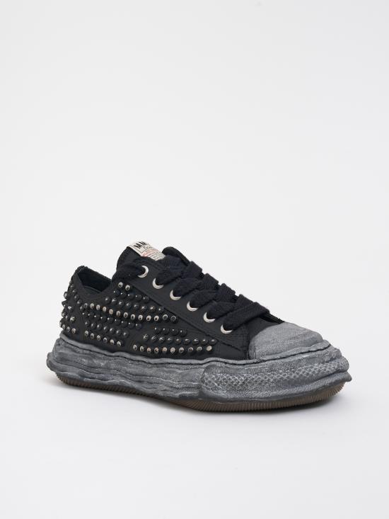 26SS 메종 미하라 야스히로 피터슨23 OG 솔 스터드 로우탑 스니커즈 MA15FW721BLACK Black - MAISON MIHARA YASUHIRO