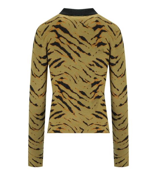 25FW 가니 폴로 티셔츠 K2600 999 S Beige - GANNI