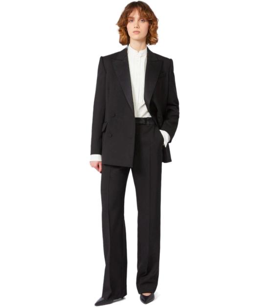 25FW 위켄드막스마라 스트레이트 팬츠 2525136013600 003 38 Black - WEEKEND MAX MARA