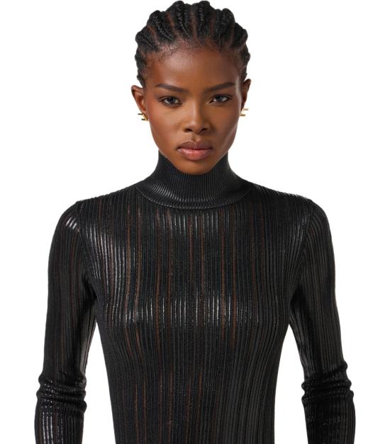 25FW 엘리자베타프랜치 긴팔 티셔츠 MK17Q58E2 110 40 Black - ELISABETTA FRANCHI