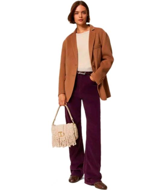 25FW 트윈셋 스트레이트 팬츠 252TT2182 12635 38 Purple - TWINSET