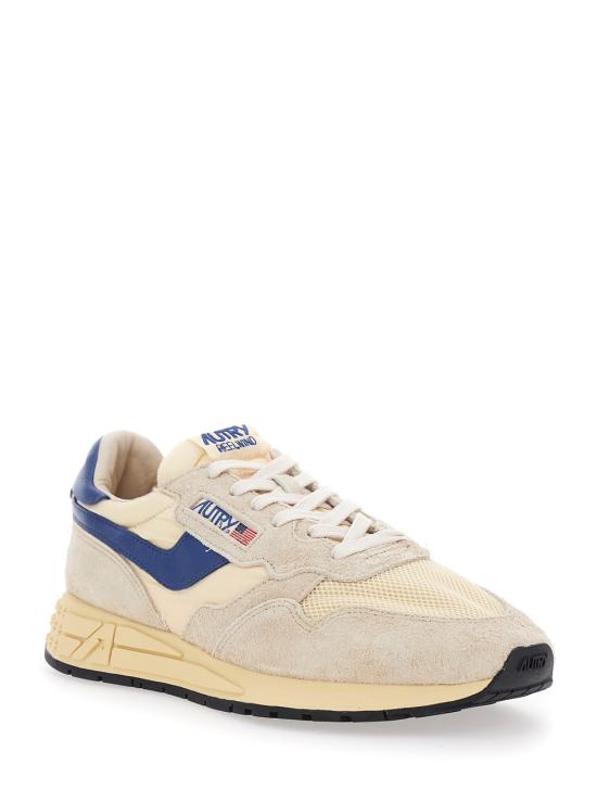 26SS 오트리 릴윈드 로우 나일론 스웨이드 스니커즈 WWLMUT27ECRUENSBLUE Grey - AUTRY