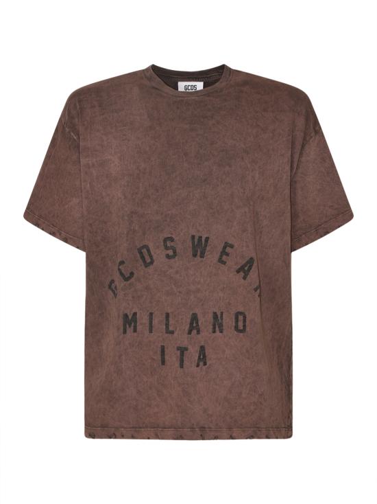 25FW 지씨디에스 반팔 티셔츠 B2CM2312JF1 49 Bordeaux