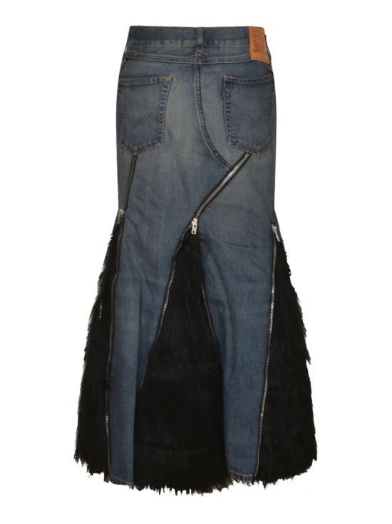 25FW 와타나베 준야 미디 스커트 JP S201 INDIGO Blue - JUNYA WATANABE