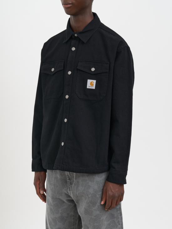 25FW 칼하트 WIP 긴팔 셔츠 MI03530589XX Black - CARHARTT WIP
