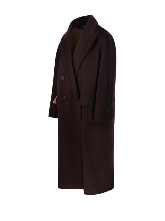25FW 막스마라 더블 브레스티드 울 코트 2521016105600 001 MARRONE - MAX MARA