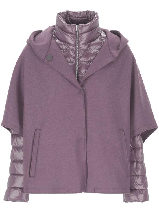 25FW 에르노 펠트 울 & 울트라라이트 나일론 리조트 케이프 PI00154DR 333724400 LILLA LIGHT